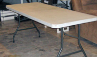 Plastic Table - 6ft. Folding (Typical)